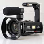5K 64MP Wi-Fi Video Camcorder with Night Vision