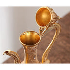 Golden Coffee Tea Set with Tray