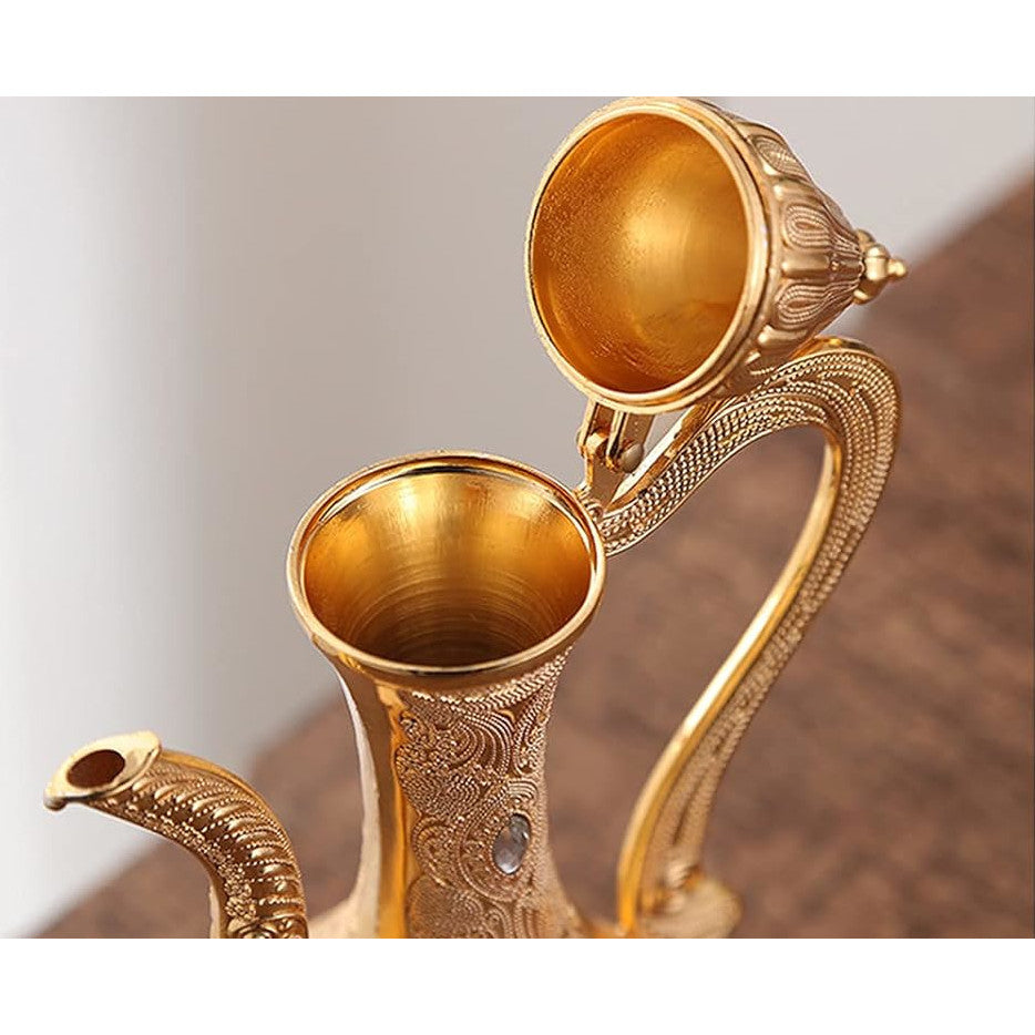 Golden Coffee Tea Set with Tray