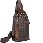 Vintage Genuine Crocodile Leather Crossbody Bag
