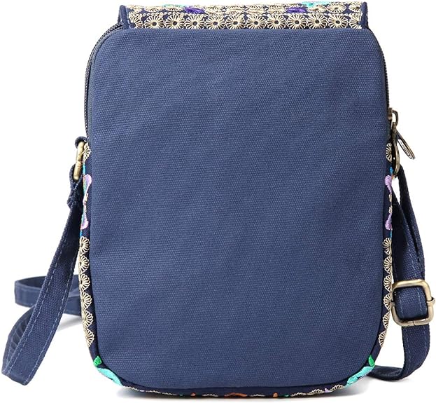 Bohemian Embroidered Mini Travel Bag