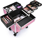 Large Rolling Cosmetic Trolley 4 Trays