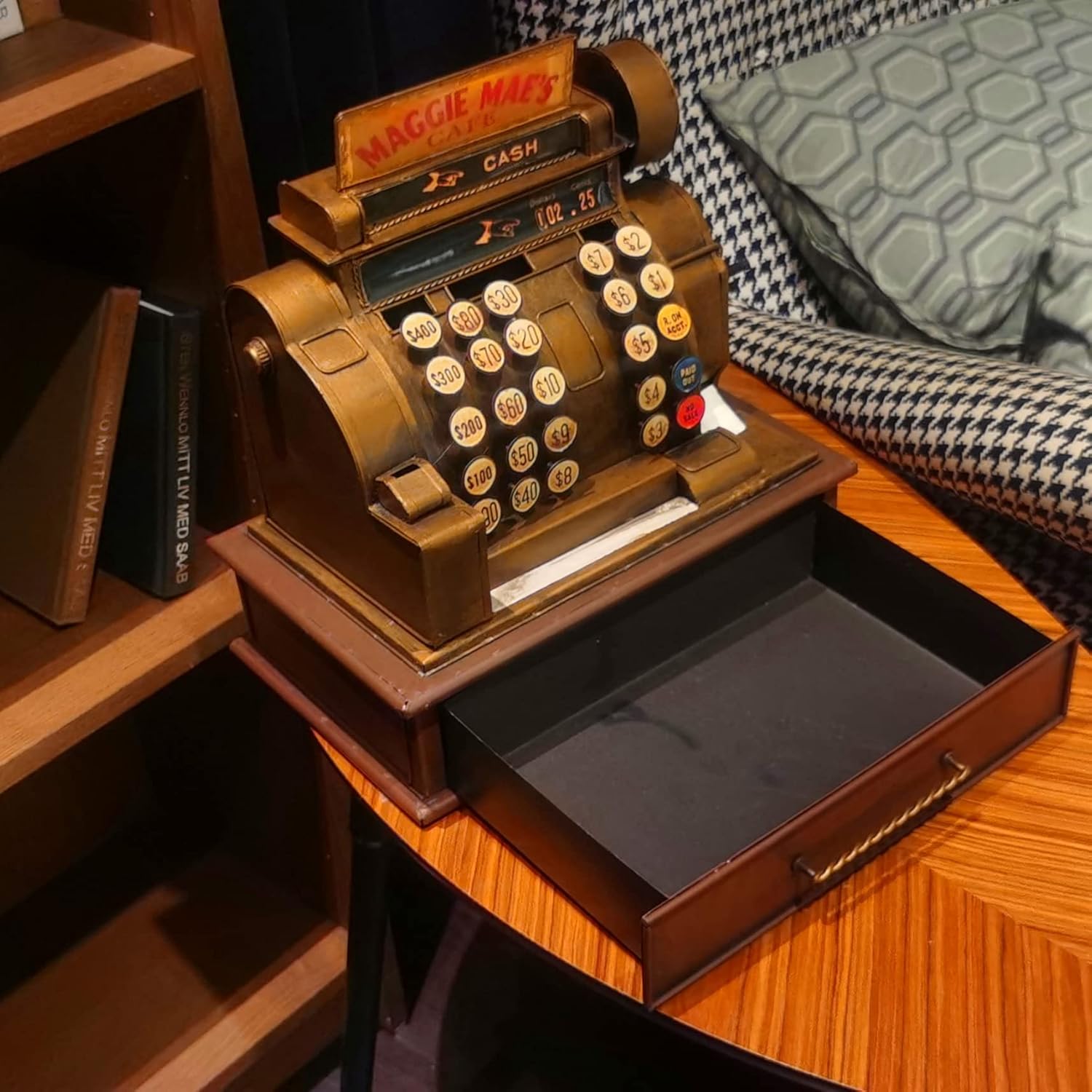 Vintage Cash Register Storage Bank
