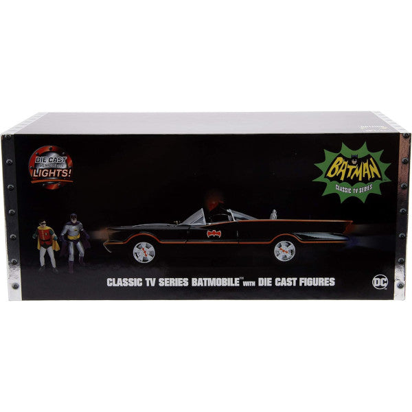 Vintage TV Batmobile and Dynamic Duo Figurines