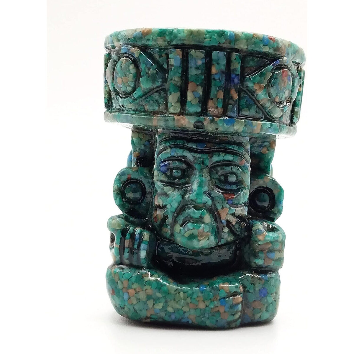 Malachite Huehueteotl Fire God