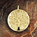 Italian 14k Gold Tree of Life Pendant