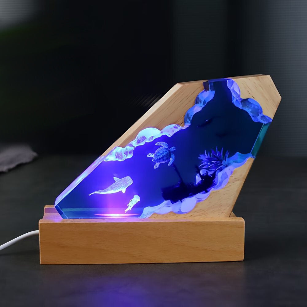 Handmade Underwater Scene Lamp