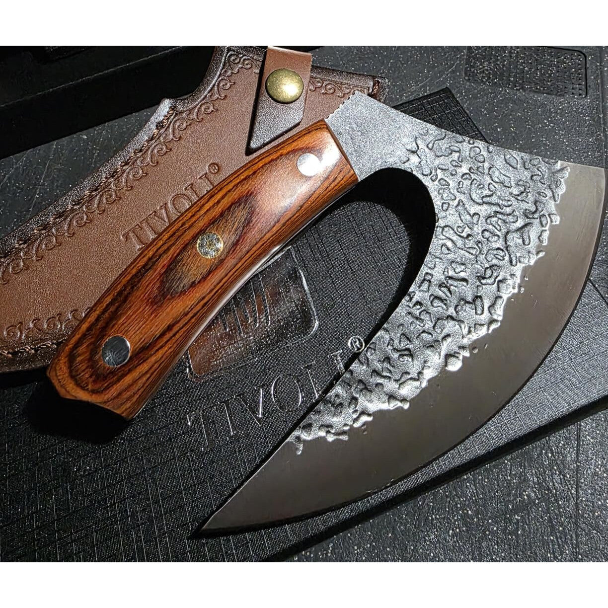 Hand Forged Viking Style Ulu Knife