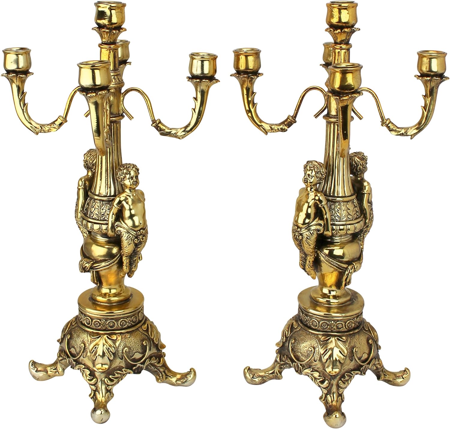 Grande Chateau Beaumont Gold Finish Candelabra
