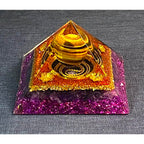 Amethyst Tiger’s Eye Copper Pyramid