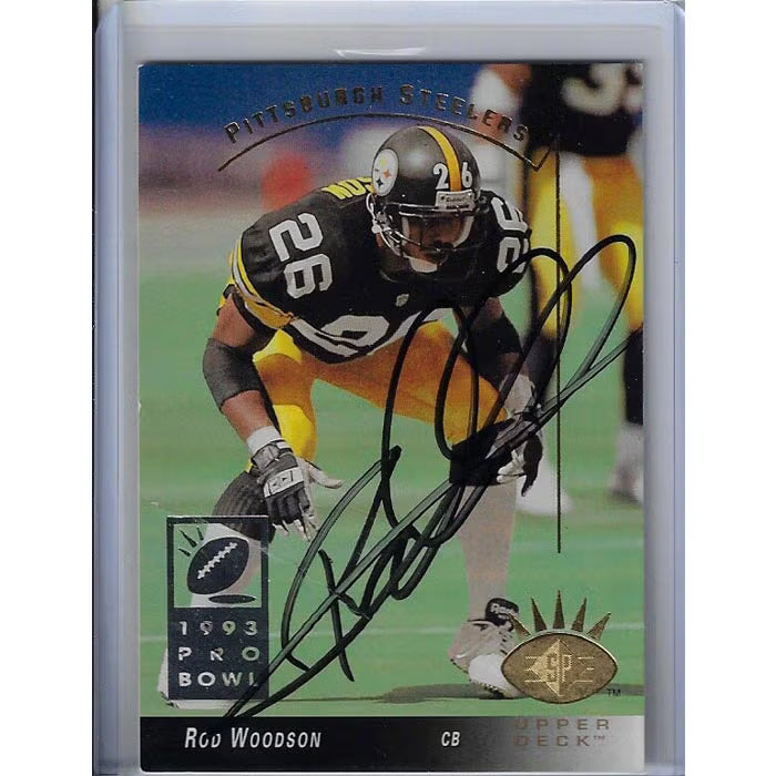 Rod Woodson Autographed Football Card