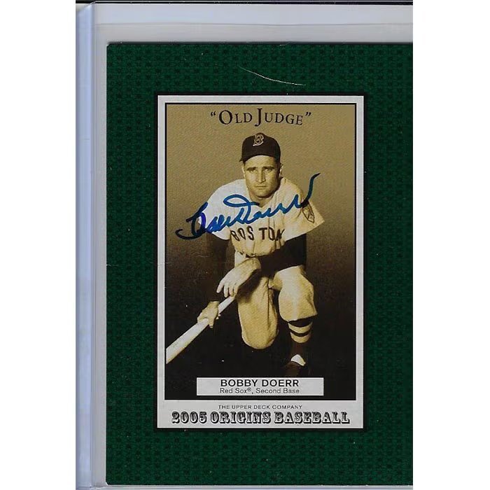 Bobby Doerr Signed Old Judge Origins Baseball Card