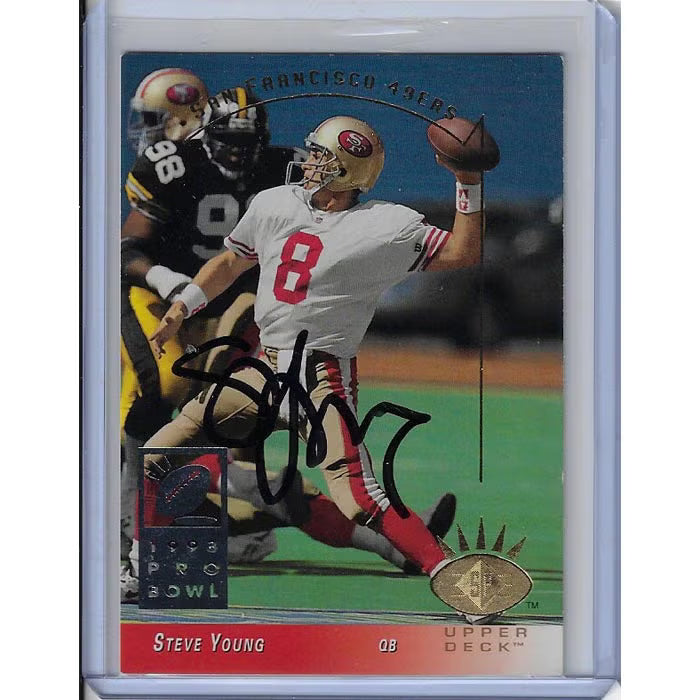 Steve Young Autographed Football Card
