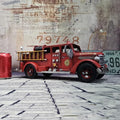 Handmade Rustic Metal Firetruck