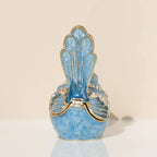 Hand-Painted Blue Bird Rhinestone Keepsake