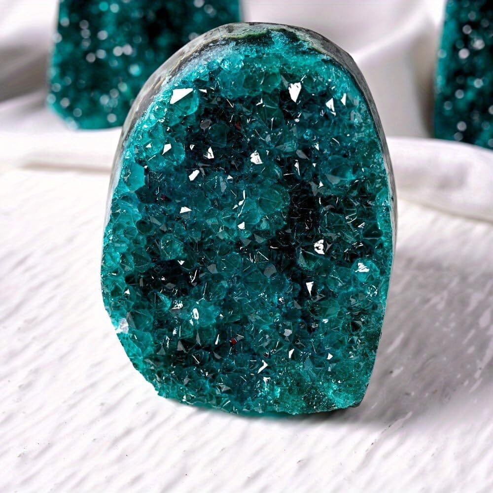 Blue Crystal Geode Mineral Cluster