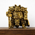 Solid Brass Warrior Cat Collectible