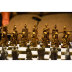 Roman Gladiators Coliseum Chess Set