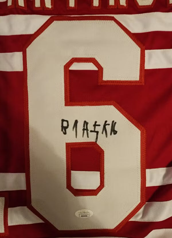 Vladimir Konstantinov Autographed Detroit Jersey