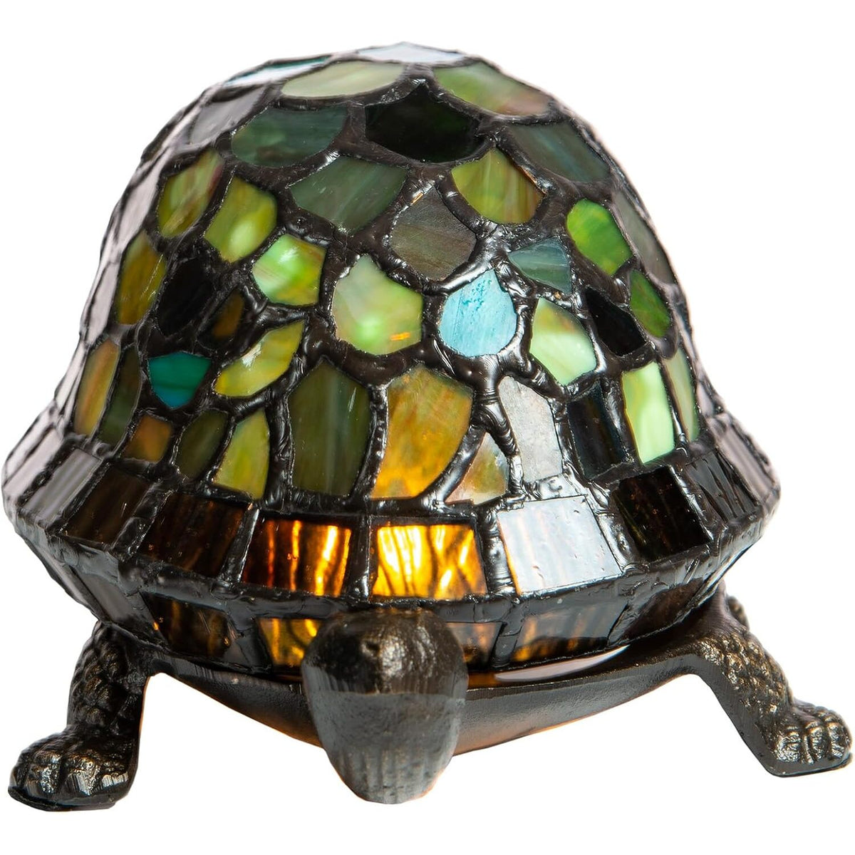 Tiffany Turtle Accent Lamp Stained Glass
