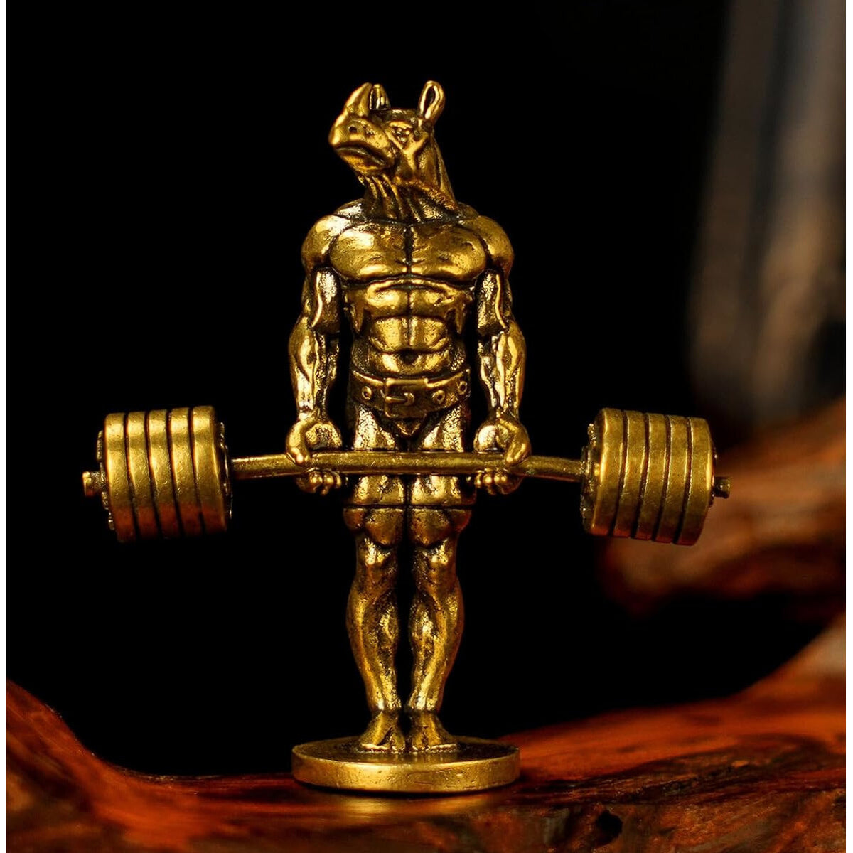 Solid Brass Bodybuilding Rhino