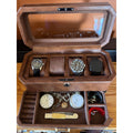 Leather 4 Slot Watch Display Box
