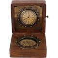 Vintage Clock Compass Box