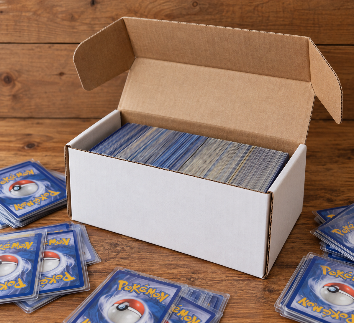 500 Assorted Pokémon Card Mystery Lot with Ultra Rare, Deck Box &amp; Magnetic Case