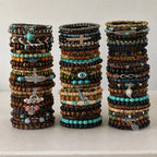 40+ Piece Bohemian Beaded Bracelet Mystery Vault Lot#118012