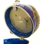 24k Fabergé Style Blue Dragon Musical Egg Trinket Box
