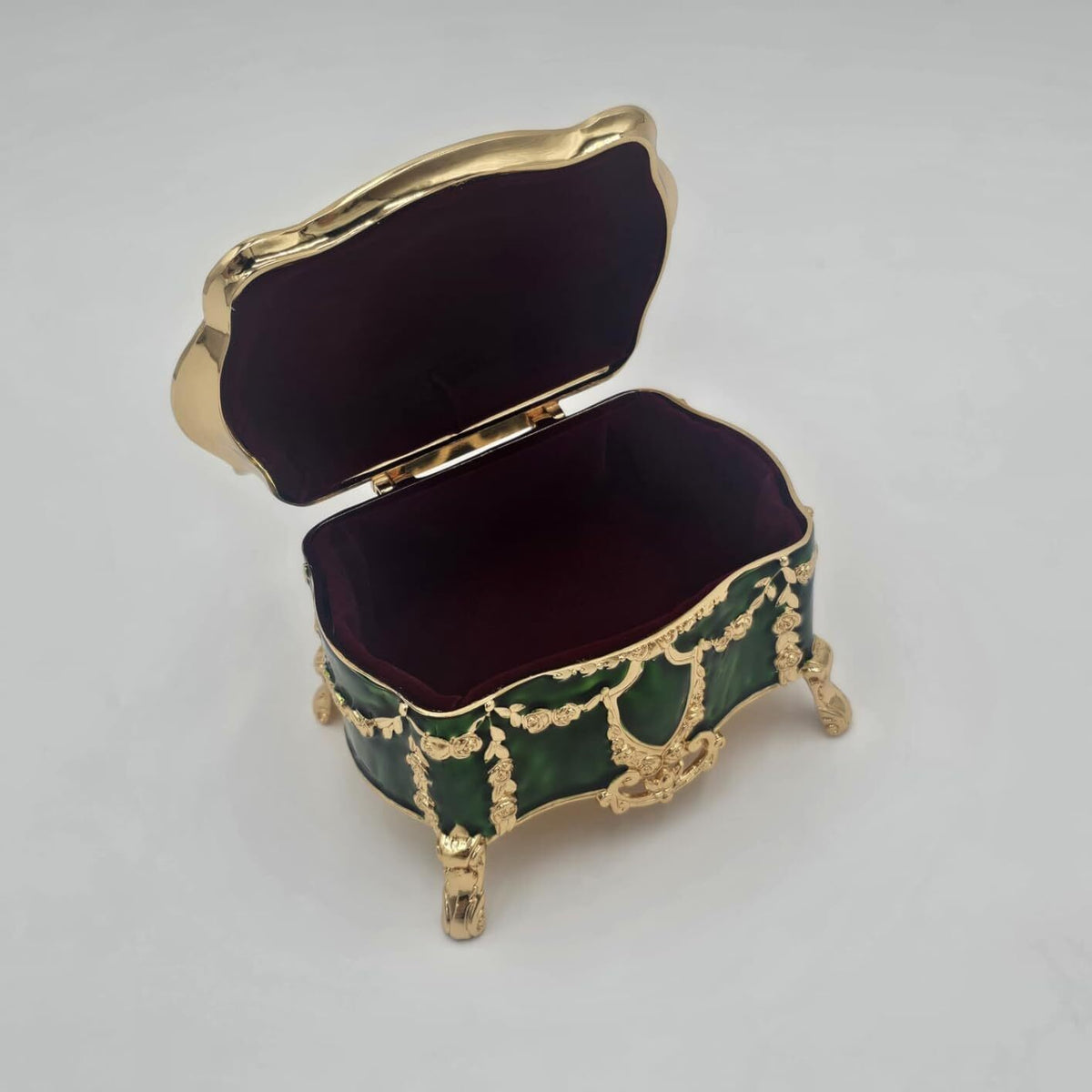 Korean Princess Style Velvet Jewelry Trinket Box