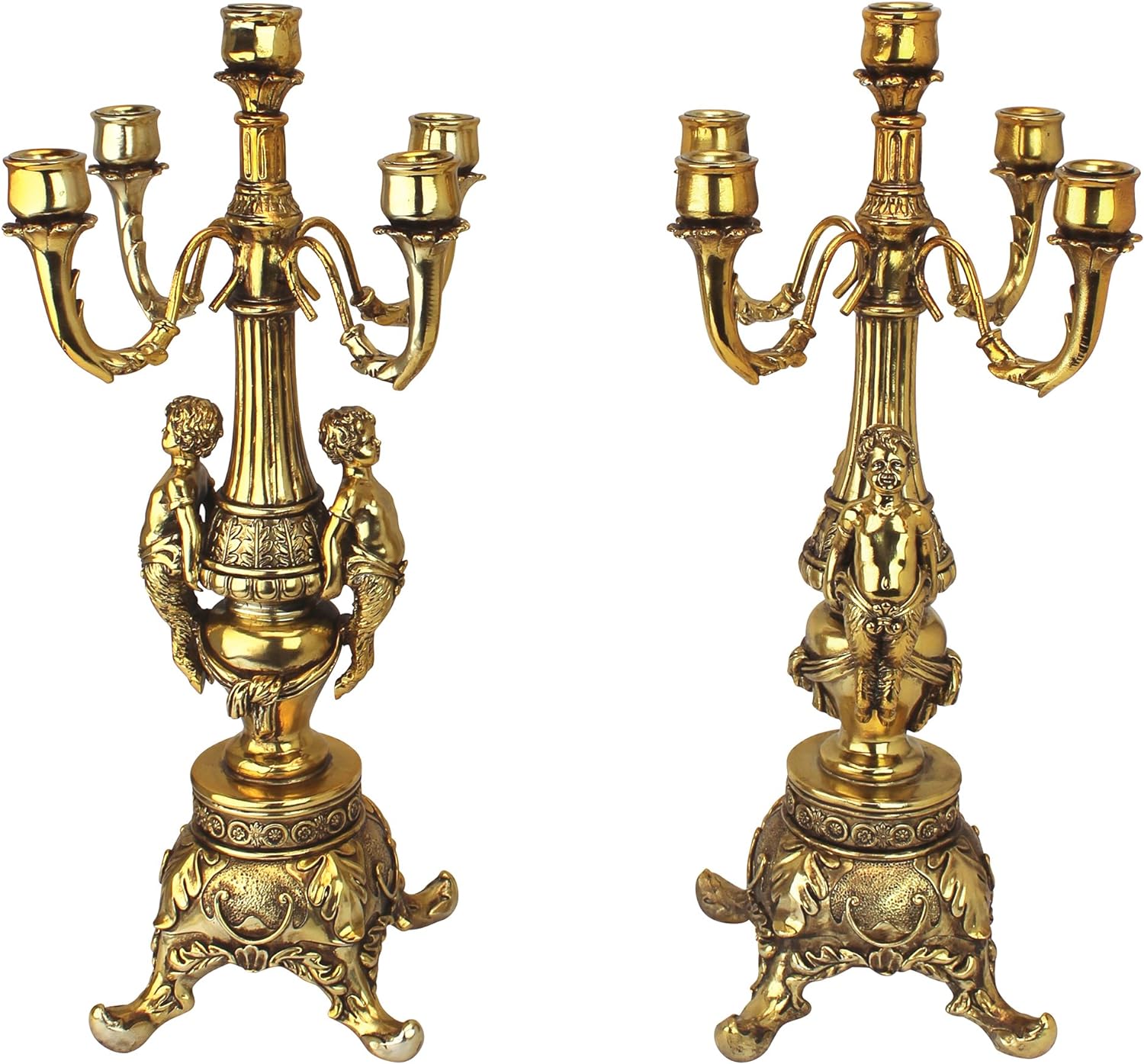 Grande Chateau Beaumont Gold Finish Candelabra