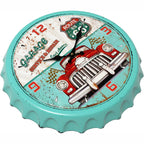 Bottle Cap Retro Wall Clock