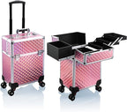 Large Rolling Cosmetic Trolley 4 Trays