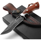 Damascus Steel Bowie Hunting