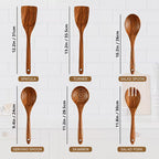 6-Piece Wooden Kitchen Utensil Set