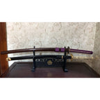 Black Wood Dragon Sword Display Stand