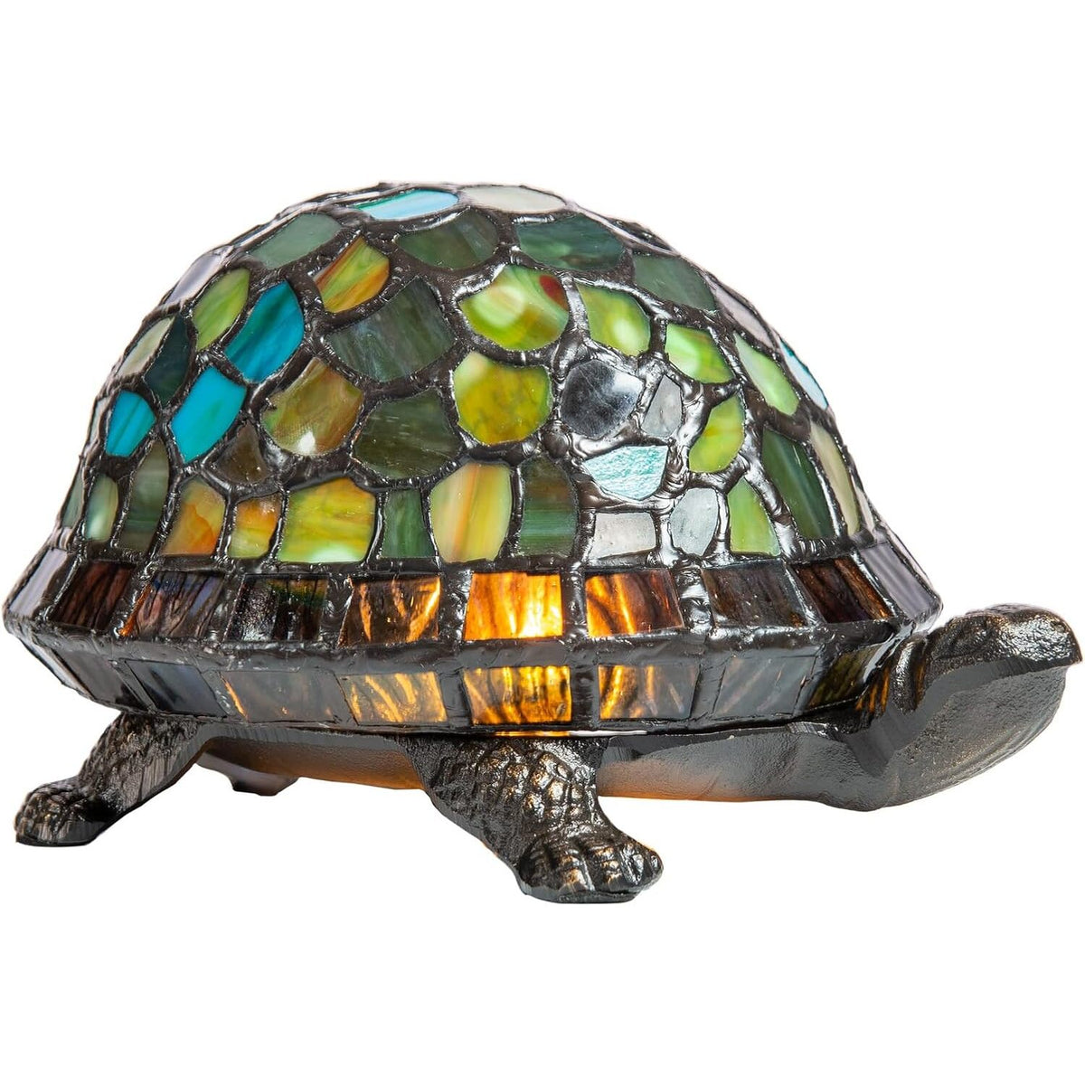Tiffany Turtle Accent Lamp Stained Glass