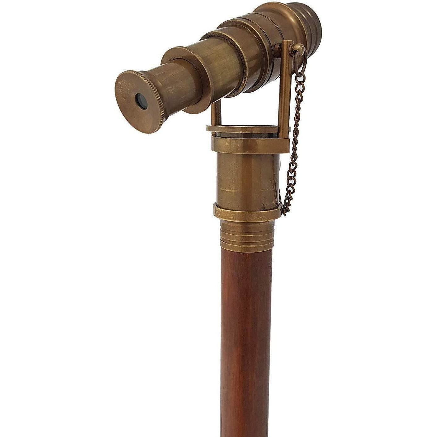 18th Century Antique Finish Telescope Walking Stick