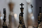 Guruji's Legacy Handcrafted Brass Tribal Chess Set