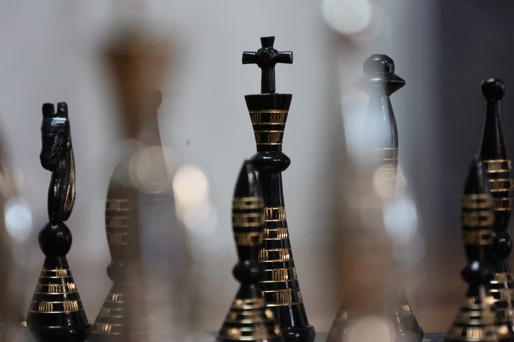 Guruji's Legacy Handcrafted Brass Tribal Chess Set