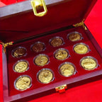 Zodiac Coin Collection with Storage Box