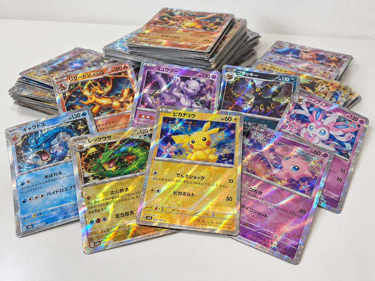 90 Japanese Pokémon Cards Holo & Reverse Holo and Base Cards