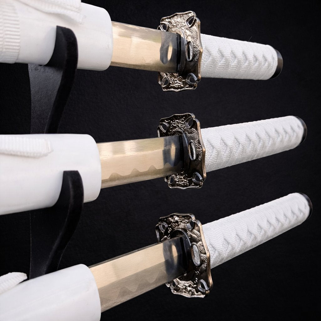 3 Piece Samurai Sword Set Katana Wakizashi Tanto