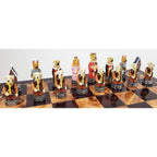 Royal Cats vs Dogs Hand-Painted Chess Set