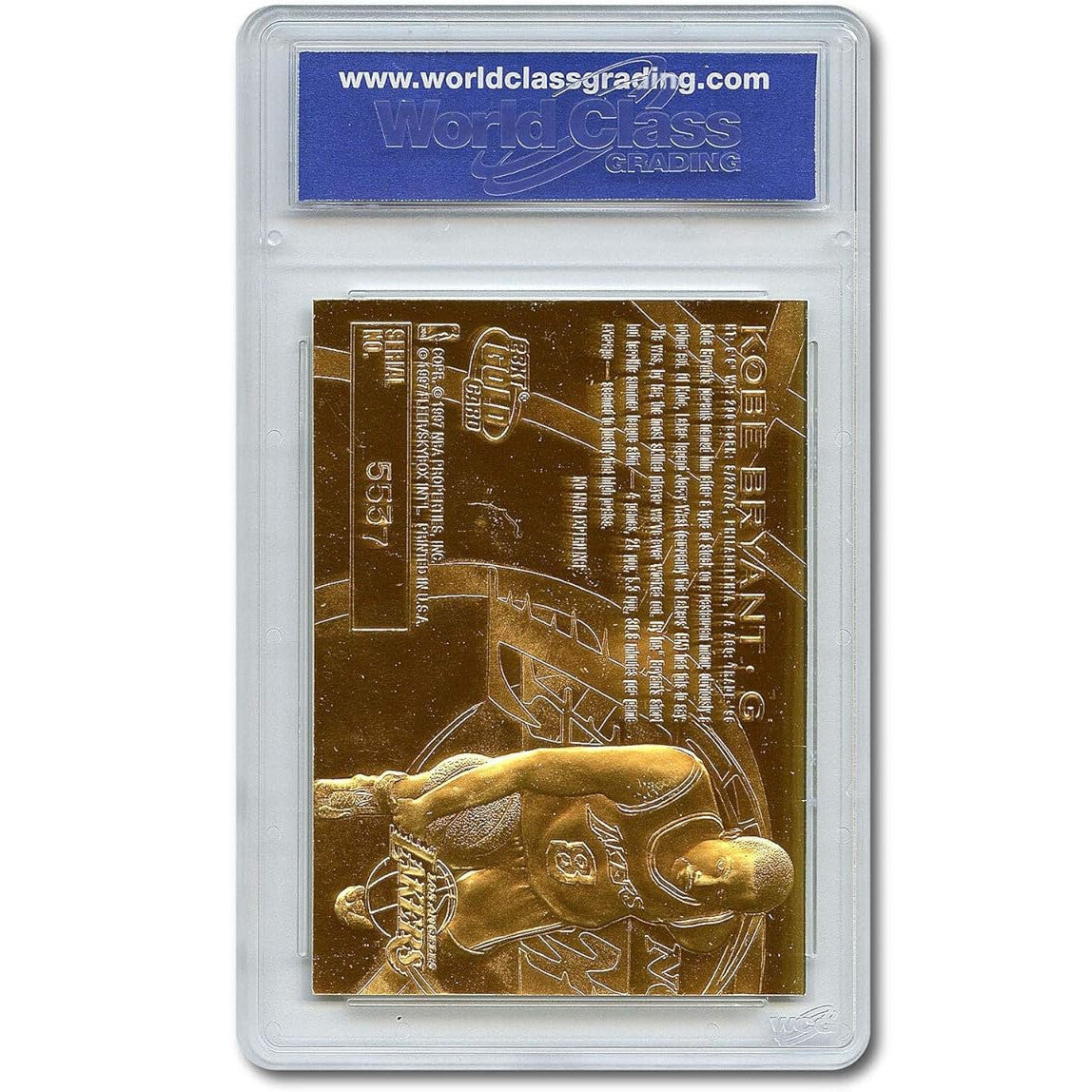 Kobe Bryant 23KT Gold MINT 10 Signature Edition