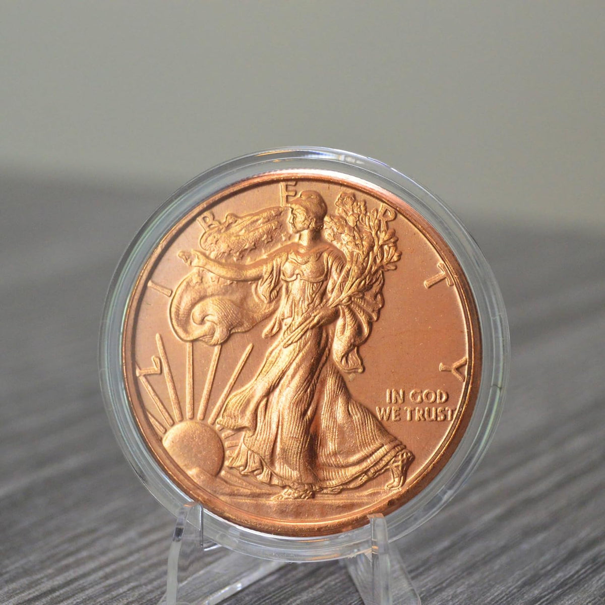 Collectible Liberty Half Dollar Pure .999 Copper