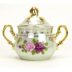 24K European Porcelain 17 Piece Tea and Coffee Set