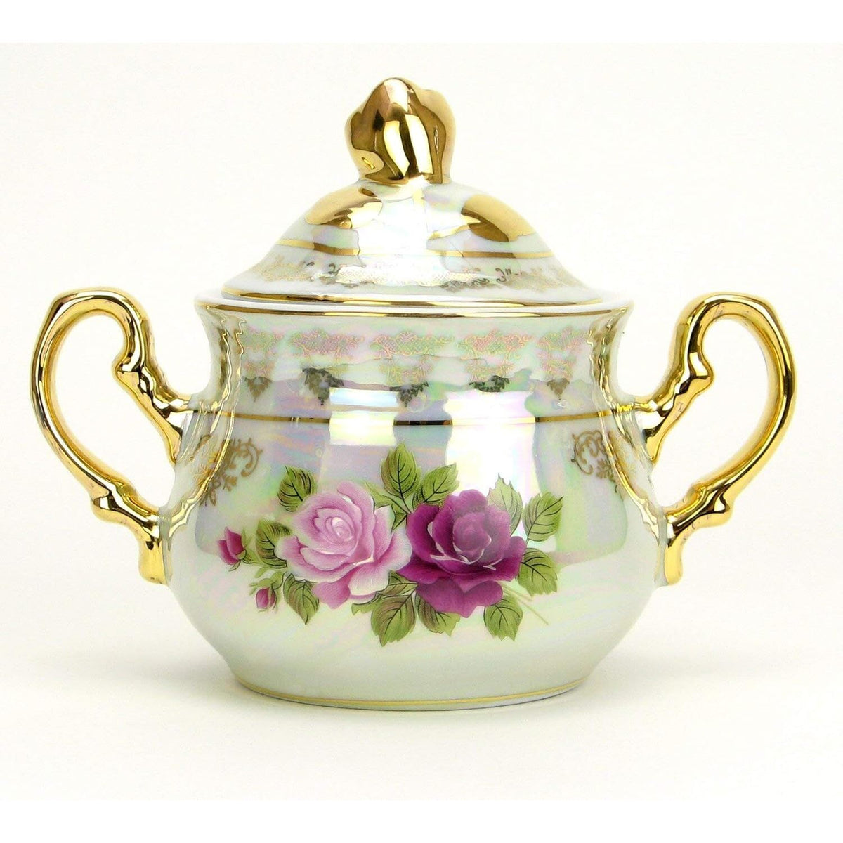24K European Porcelain 17 Piece Tea and Coffee Set