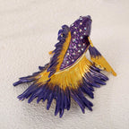 Crowntail Fish Trinket Box Hand Painted